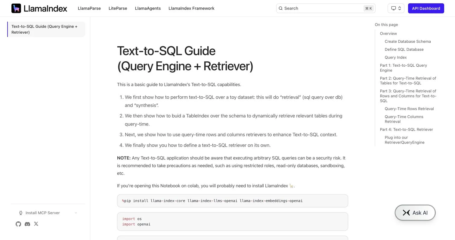 LlamaIndex SQL: Safe Natural Language Queries